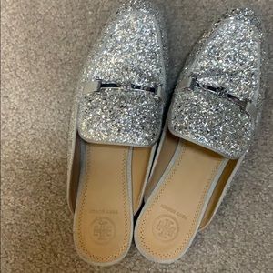 Tory Burch Glittery Mules Size 8